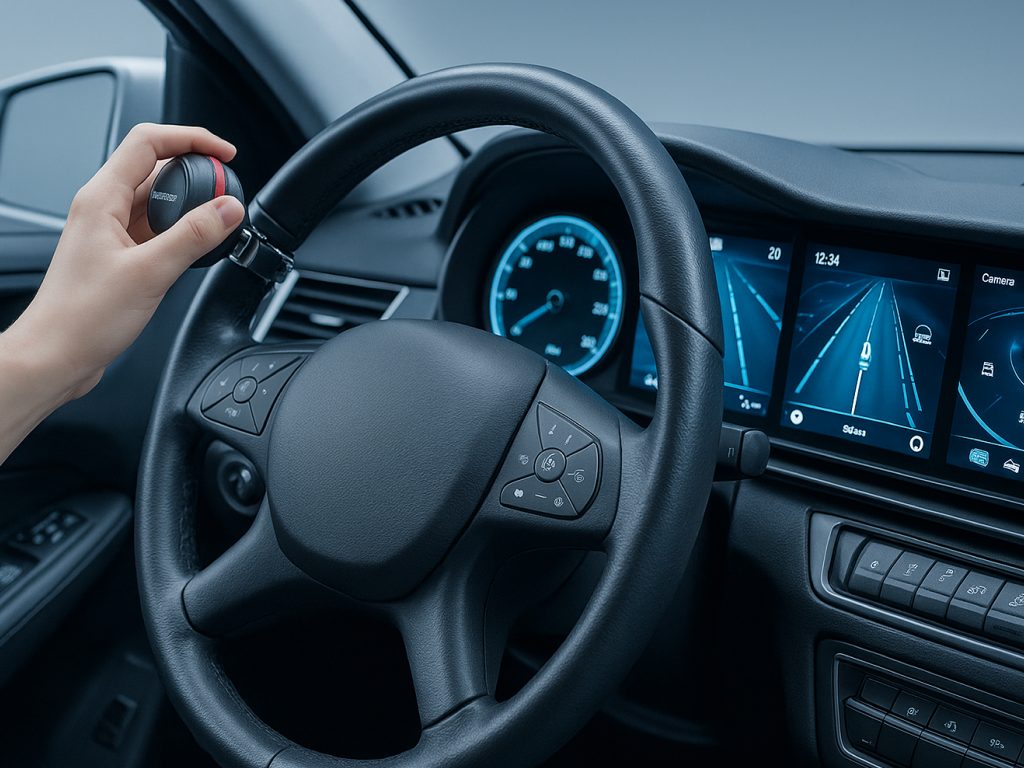 Steering wheel knobs in enhancing ADAS performance