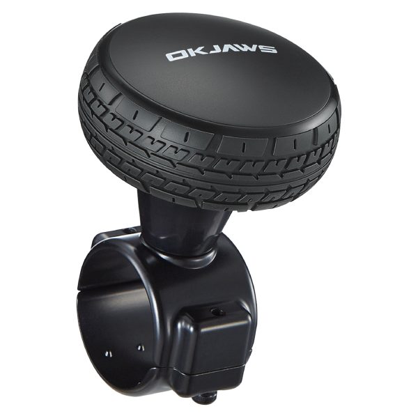 Premium Tire Grip Steering Wheel Knob - Black