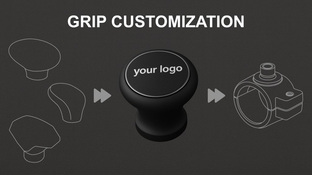 Steering spinner grip customization