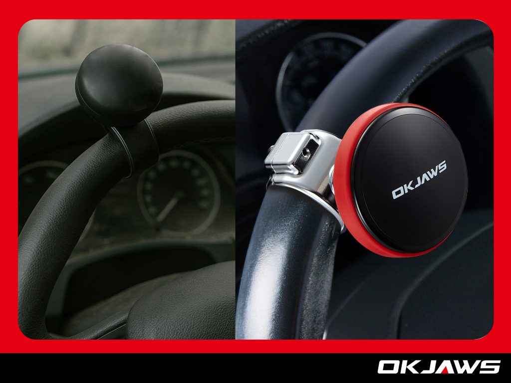 Okjaws produce high quality steering spinner knob