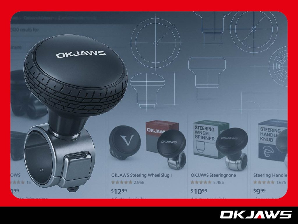 Behind Amazon’s best-selling steering wheel spinners is OKJAWS — the hidden manufacturing brand that showcases Taiwan’s high-quality ODM/OEM capabilities.